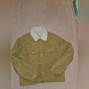 Tan Corduroy  Sherpa Jacket Size‎ M
